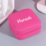 Personalized Dark Pink Jewelry Organizer