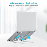 Portronics K Lite Foldable Laptop Stand with Adjustable Heights