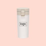 Customized White Insulated Travel Coffee Mug Tumbler (400 ML)