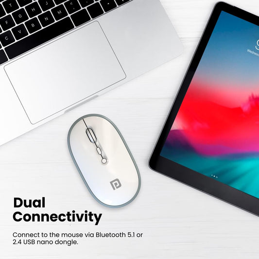 Portronics Toad II Bluetooth Mouse Dual Wireless Connectivity