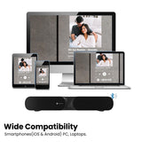 Portronics Decibel 20 Black 16W Wireless Bluetooth Soundbar