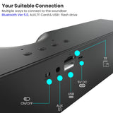 Portronics Decibel 20 Black 16W Wireless Bluetooth Soundbar