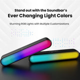Portronics 5 hours Playback Sound Wireless Bluetooth Soundbar with LED Lights