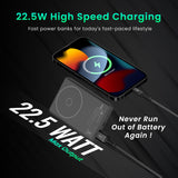 Luxcell Mini 10000mAh Magnetic Wireless Fast Charging Smallest Power Bank