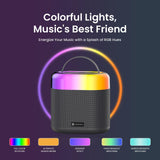 Dash 3 16W Bluetooth Speaker with Wireless Karaoke Mic, 5 Hours Playtime, Multicolor RGB Lights & 5 Voice Effects