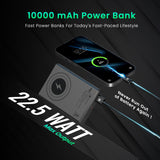Personalized Luxcell MagClick 10000 mAh 15W Magnetic Wireless Fast Charging