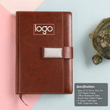 Customized Tan Brown Premium Organizer Flap Diary- 192 Pages
