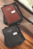 Customized Premium Black Diary Pen 2 In 1 Gift Set