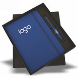 Customized Blue Diary & Pen Combo Set