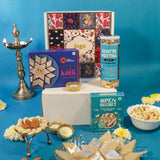 Festive Diwali Gift Box with Kaju Katli, Cookies & Snacks