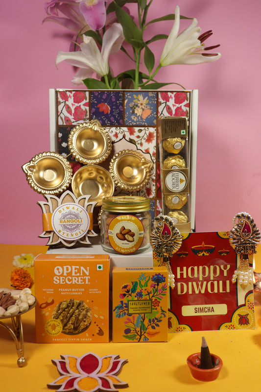 Premium Diwali Gift Hamper with Ferrero Rocher, Dry Fruits & Festive Essentials