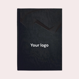 Personalised Black A5 Ruled Journal Notebook 224 Pages | 80 GSM