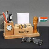 Personalised Multi-Purpose Wooden Desk Organizer