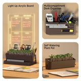 Personalized LED Desk Planner & Organizer with Pen Stand – Xech Task Master