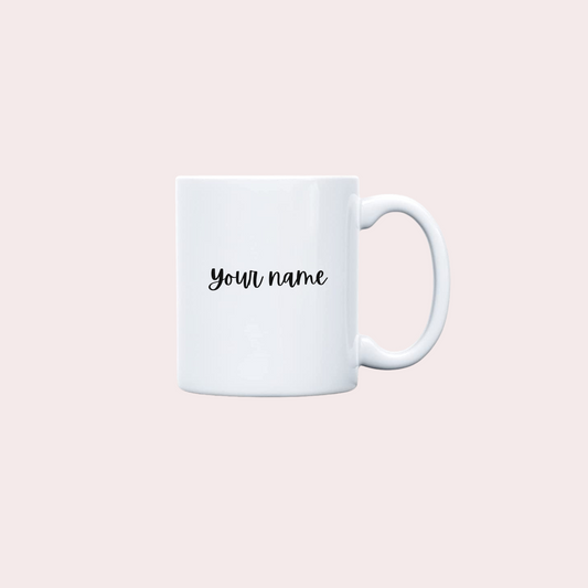Customisable White Ceramic Mug – 350ml