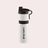 Personalised Hiker Black Sipper Bottle 850 ML