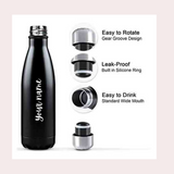 Personalised Vacuum Insulated Cola Bottle Black