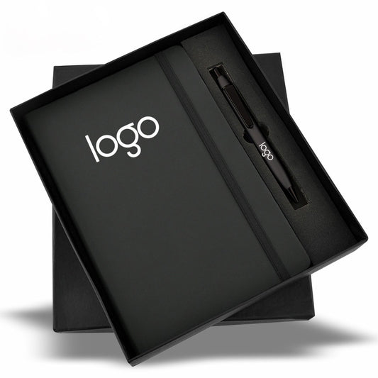 Customized Black Diary & Pen Combo Set