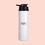 Personalized Stainless Steel White Sports Bottle- 750 ML