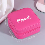 Personalized Dark Pink Jewelry Organizer
