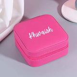 Personalized Dark Pink Jewelry Organizer