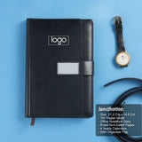 Customized Black Premium Organizer Flap Diary- 192 Pages