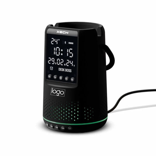 Personalized Black Multi-functional 06-IN-01 Hybrid Desk Boss Speaker