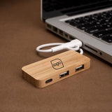Personalized Cedar Multi-Charging USB Hub