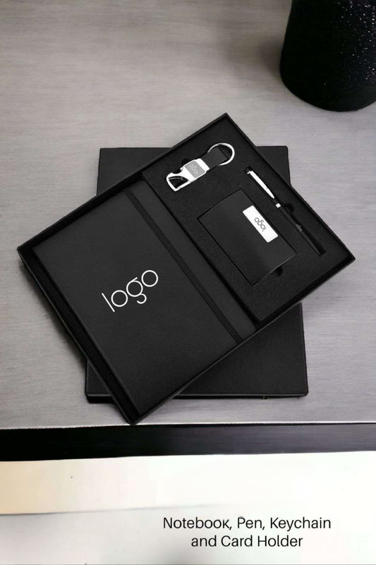 Customized Black Office Essentials Kit