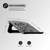 Portronics Hexa 5 Laptop Stand with Foldable & Ventilated Design
