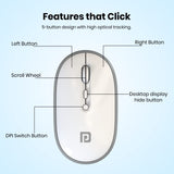 Portronics Toad II Bluetooth Mouse Dual Wireless Connectivity