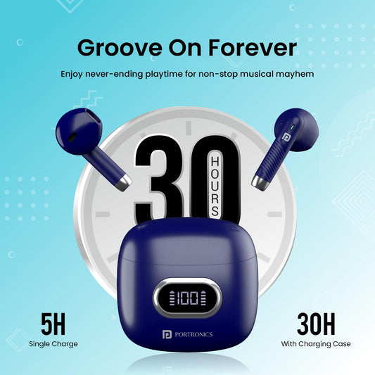 Harmonics Twins S9 True Wireless in Ear Earbuds with Up-to 30H Playtime