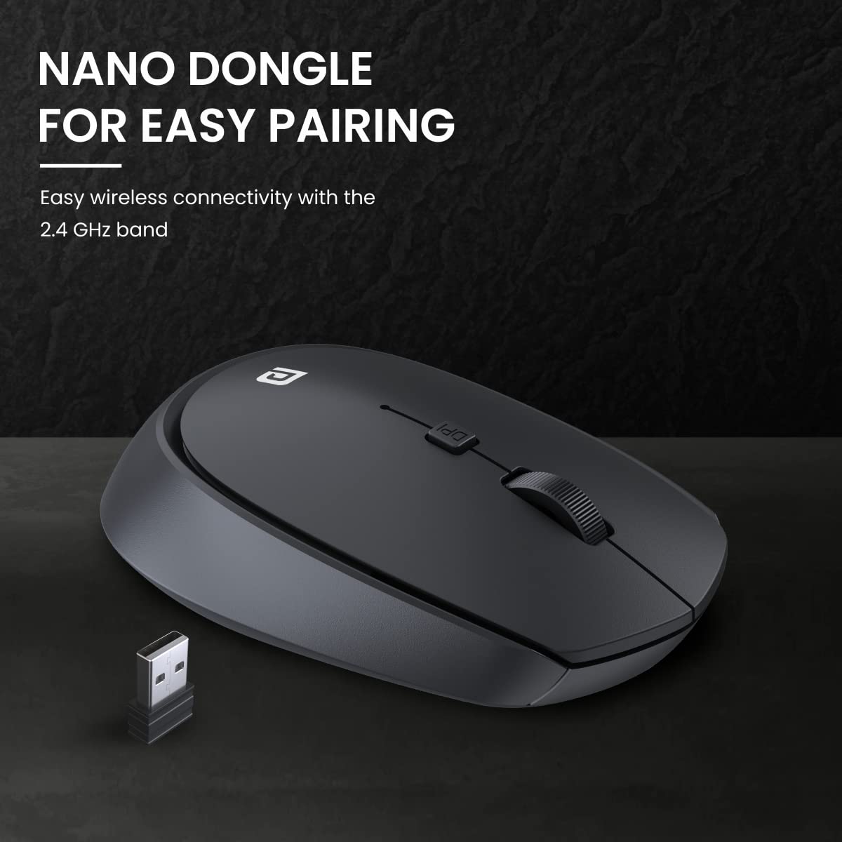 Personalized Portronics Toad 23 Wireless Optical Mouse