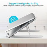 Portronics K Lite Foldable Laptop Stand with Adjustable Heights