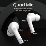 Balanced Bass Harmonics Twins S6 TWS Earbuds with 50Hrs Playtime