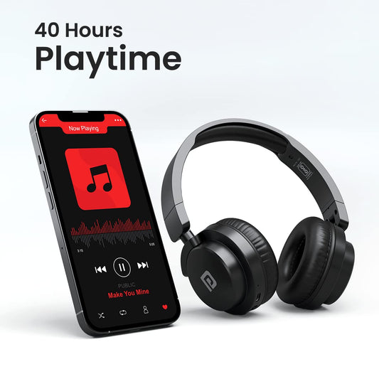 Personalized Muffs M2 Wireless Headphones On Ear with Upto 40 Hrs Playtime