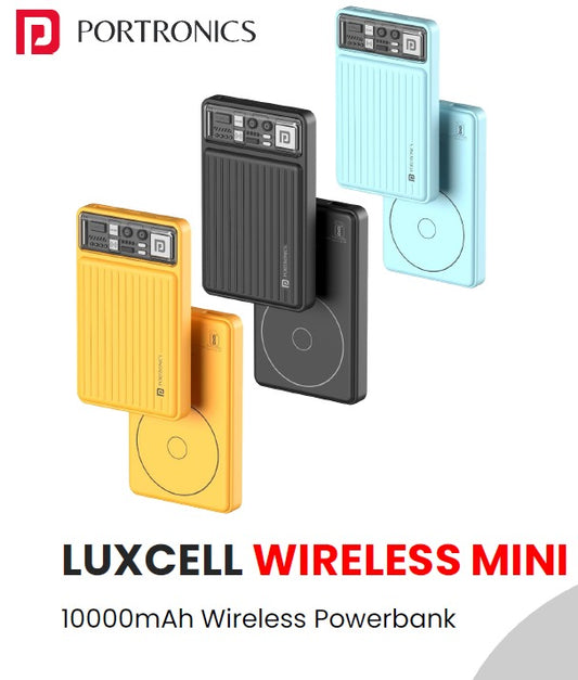 Luxcell Mini 10000mAh Magnetic Wireless Fast Charging Smallest Power Bank