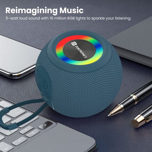 Resound 5W Bluetooth 5.3 Wireless Speaker with FM Radio