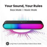 Portronics 5 hours Playback Sound Wireless Bluetooth Soundbar with LED Lights