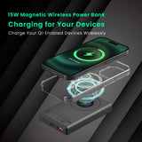 Personalized Luxcell MagClick 10000 mAh 15W Magnetic Wireless Fast Charging