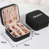 Personalized Black Customizable Jewelry Organizer