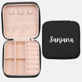 Personalized Black Customizable Jewelry Organizer