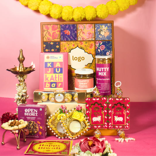 Festive Grandeur Elegance Diwali Hamper With All the Necessary Elements of Diwali