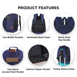 Personalised Harissons Deep Blue Laptop Bag 20L Capacity