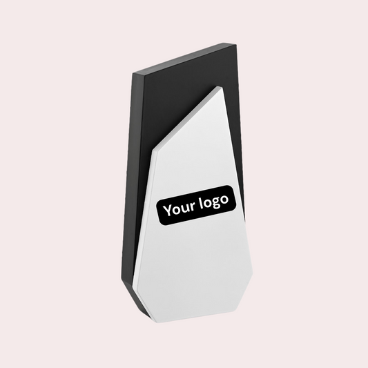 Personalised Black & White Employee Appreciation Trophy