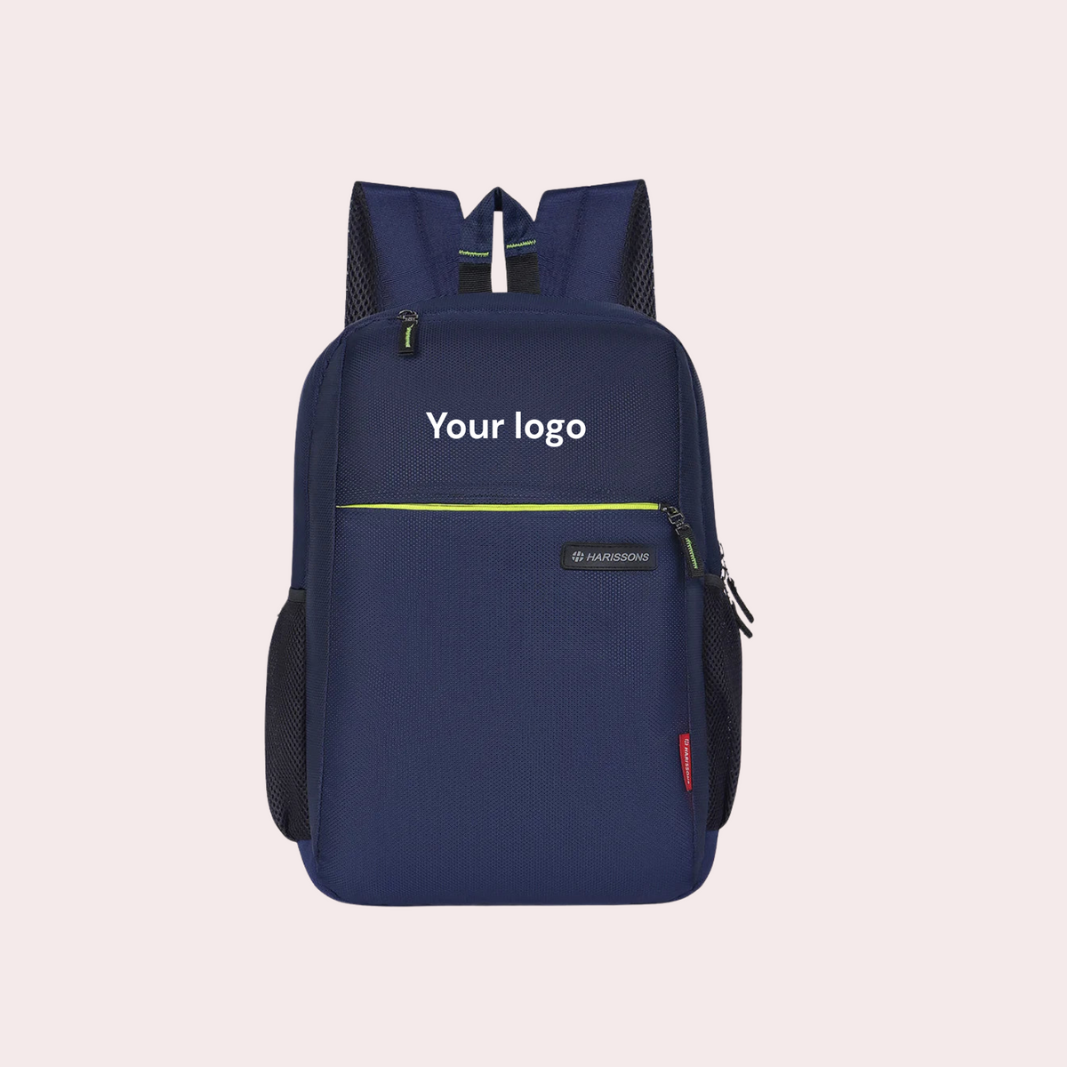 Personalised Harissons Deep Blue Laptop Bag 20L Capacity