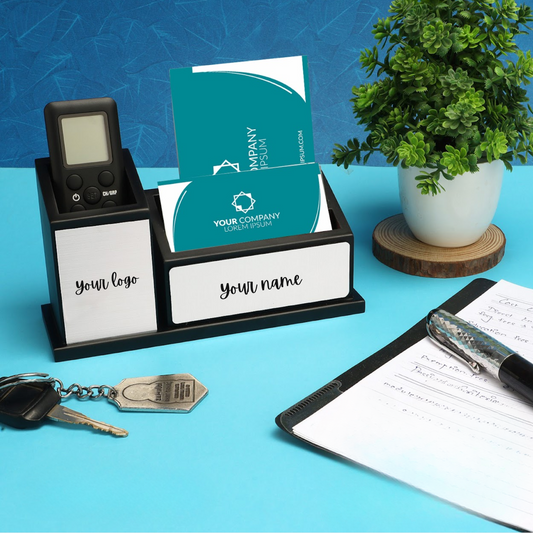 Personalised Multipurpose Pen Holder with Storage Compartments