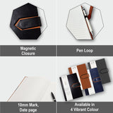 Personalised Lavish Black A5 PU Leather Journal – 192 Pages