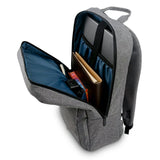 Customizable Grey Linen Polyester Laptop Backpack 25L