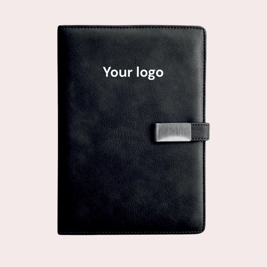 Personalised Black Charm A5 Ruled Journal Notebook – 192 Pages | 80 GSM